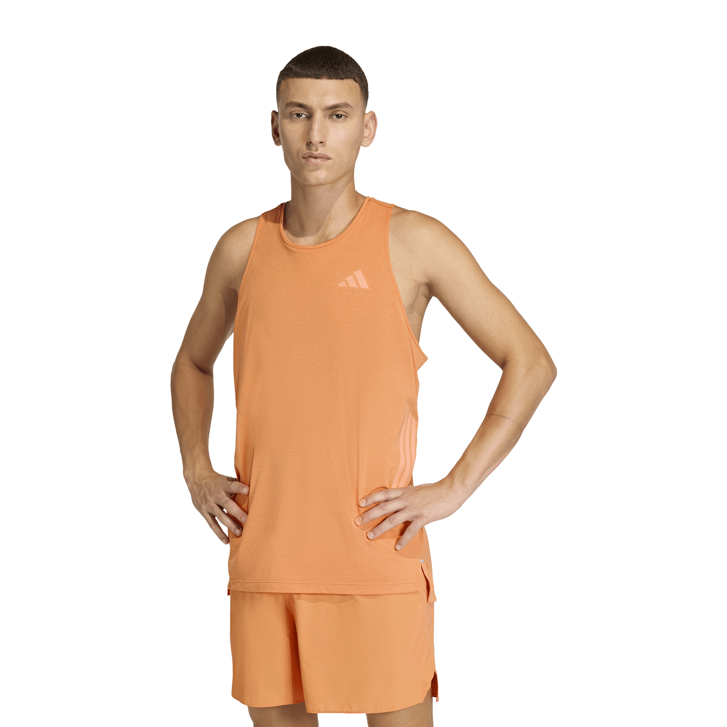 Adidas Mens adi365 CLIMACOOL Running Tank Top Orange/Dusky Orange